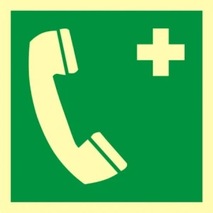 Znak ewakuacyjny - Telefon alarmowy