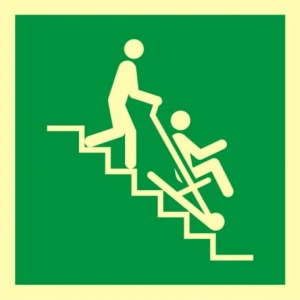 Znak ewakuacyjny - Krzesło ewakuacyjne