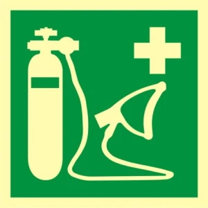 Znak ewakuacyjny - Resuscytator tlenowy