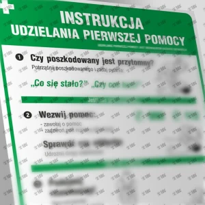 Skrócona instrukcja udzielania pierwszej pomocy