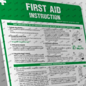 Angielska instrukcja udzielania pierwszej pomocy - First aid instruction
