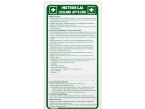 Instrukcja obsługi apteczki - Płyta PCV Podłoże: f - folia