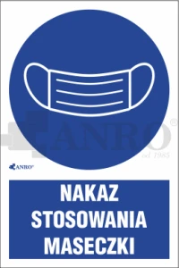 Oznaczenie NAKAZ STOSOWANIA MASECZKI PVC/ Folia samoprzylepna Podłoże: f - folia