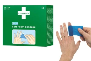 Cederroth Bandaż piankowy  Soft Foam Bandage Blue 4,5 m  51011010