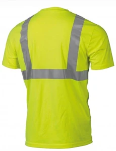 T-shirt ostrzegawczy żółty  (POLIBAWEŁNA) JURAL