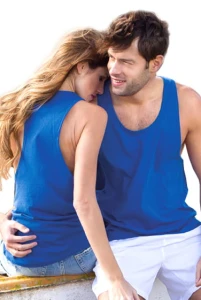 Sportowo-plażowy T-shirt bez rękawków TSUA LBCH