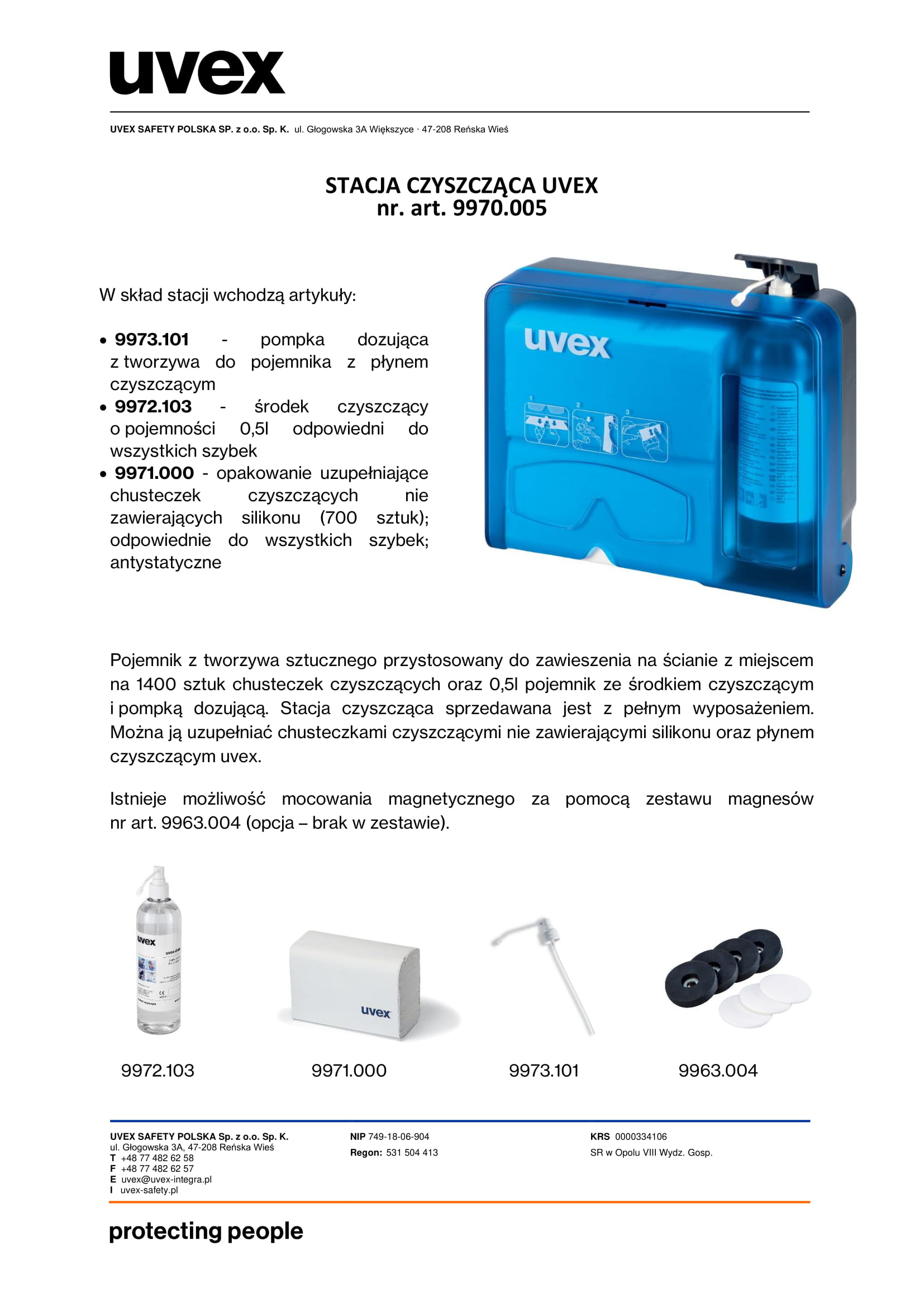 Stacja czyszcząca UVEX